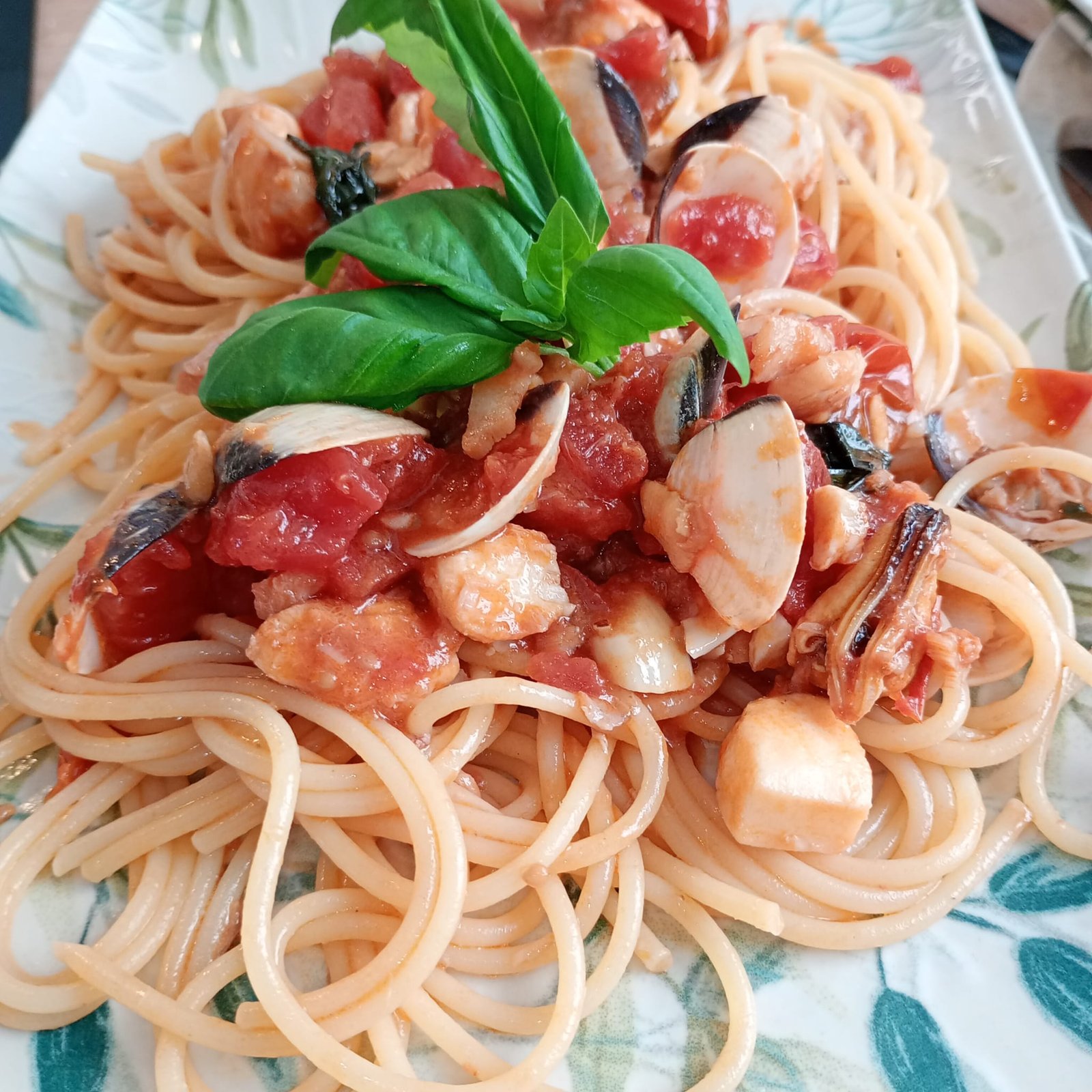 Spaghetti ai frutti di mare, ejemplo de pasta della settimana